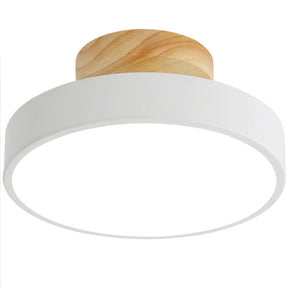 LED Deckenleuchte Dimmbar Hardware Und Holz 18cm