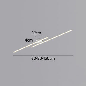 Lange LED Deckenleuchte aus Metall Dimmbar 60/90/120cm
