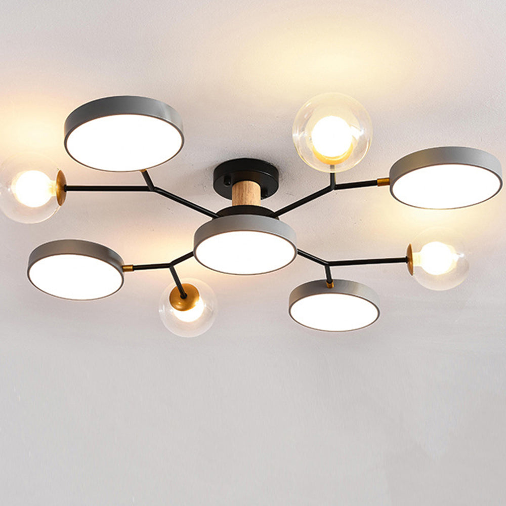 Kreativer LED-Deckenleuchter mit 5+4 Leuchten für das Wohnzimmer