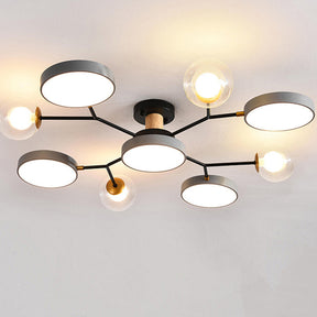 Kreativer LED-Deckenleuchter mit 5+4 Leuchten für das Wohnzimmer