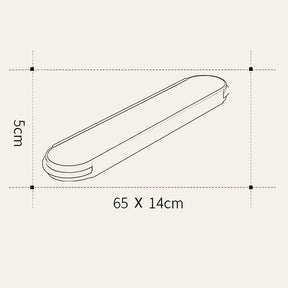 Deckenleuchte Schlafzimmer LED Lang 65cm