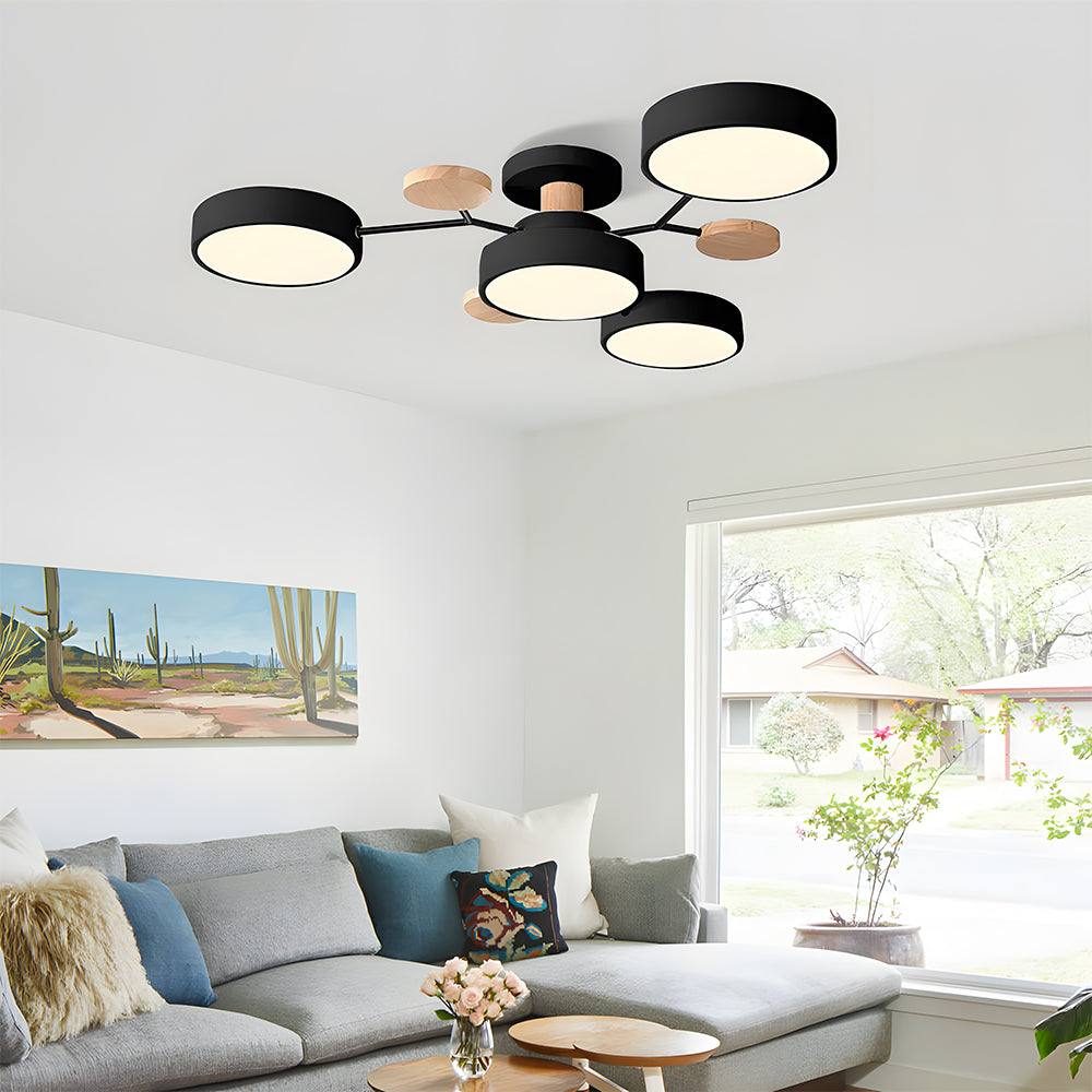 Deckenleuchte Acryl 85cm Wohnzimmer LED 4 Lichter