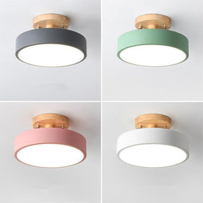 LED Deckenleuchte Dimmbar Hardware Und Holz 18cm