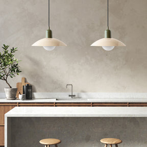 Moderne Macaron Bauhaus Pendelleuchte Glas 32cm