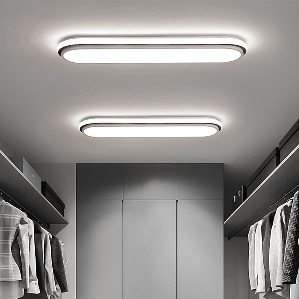 Moderne LED Langer Metall Acryl Schlafzimmer Deckenleuchten l 35CM