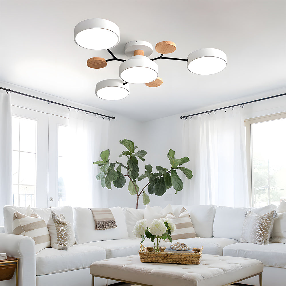Deckenleuchte Acryl 85cm Wohnzimmer LED 4 Lichter
