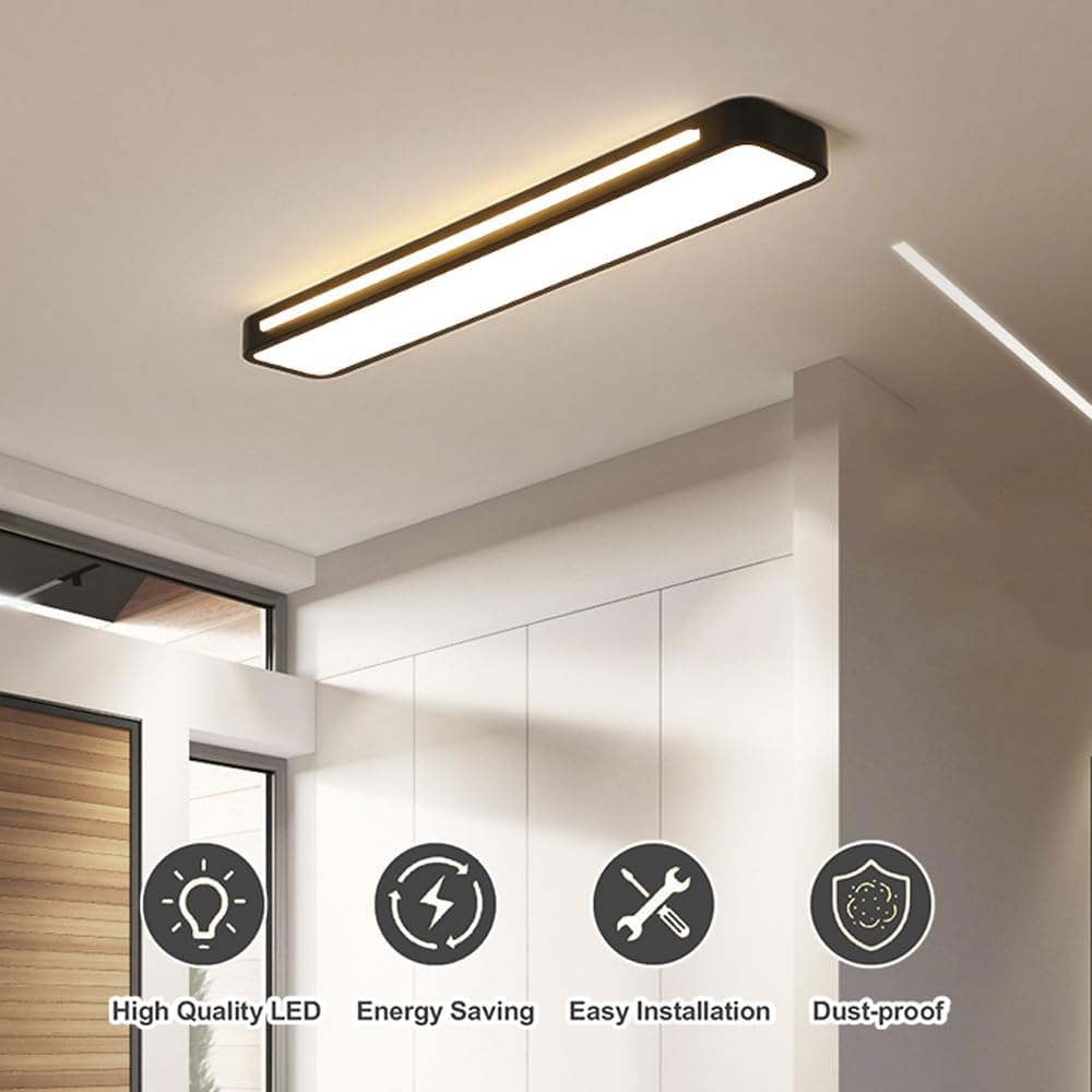 Moderne nordische lange LED-Deckenbeleuchtung 58cm Dimmbar