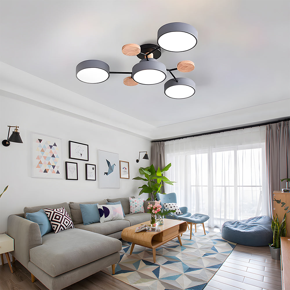 Deckenleuchte Acryl 85cm Wohnzimmer LED 4 Lichter