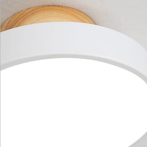 LED Deckenleuchte Dimmbar Hardware Und Holz 18cm
