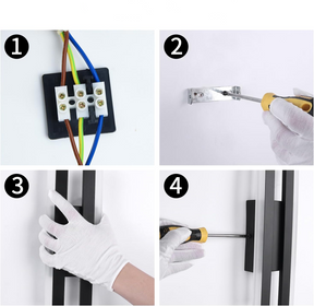 Wandleuchte Acryl 48cm LED Weißes Licht Warmes Licht