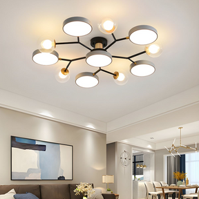 Kreativer LED-Deckenleuchter mit 6+5 Leuchten für das Wohnzimmer