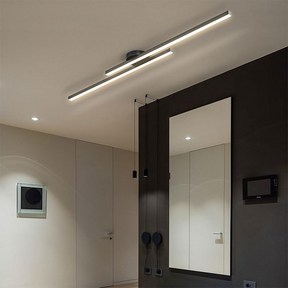 Lange LED Deckenleuchte aus Metall Dimmbar 60/90/120cm
