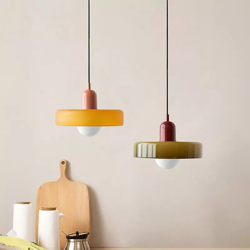 Colorful Bauhaus Glass Pendant Light -Homdiy