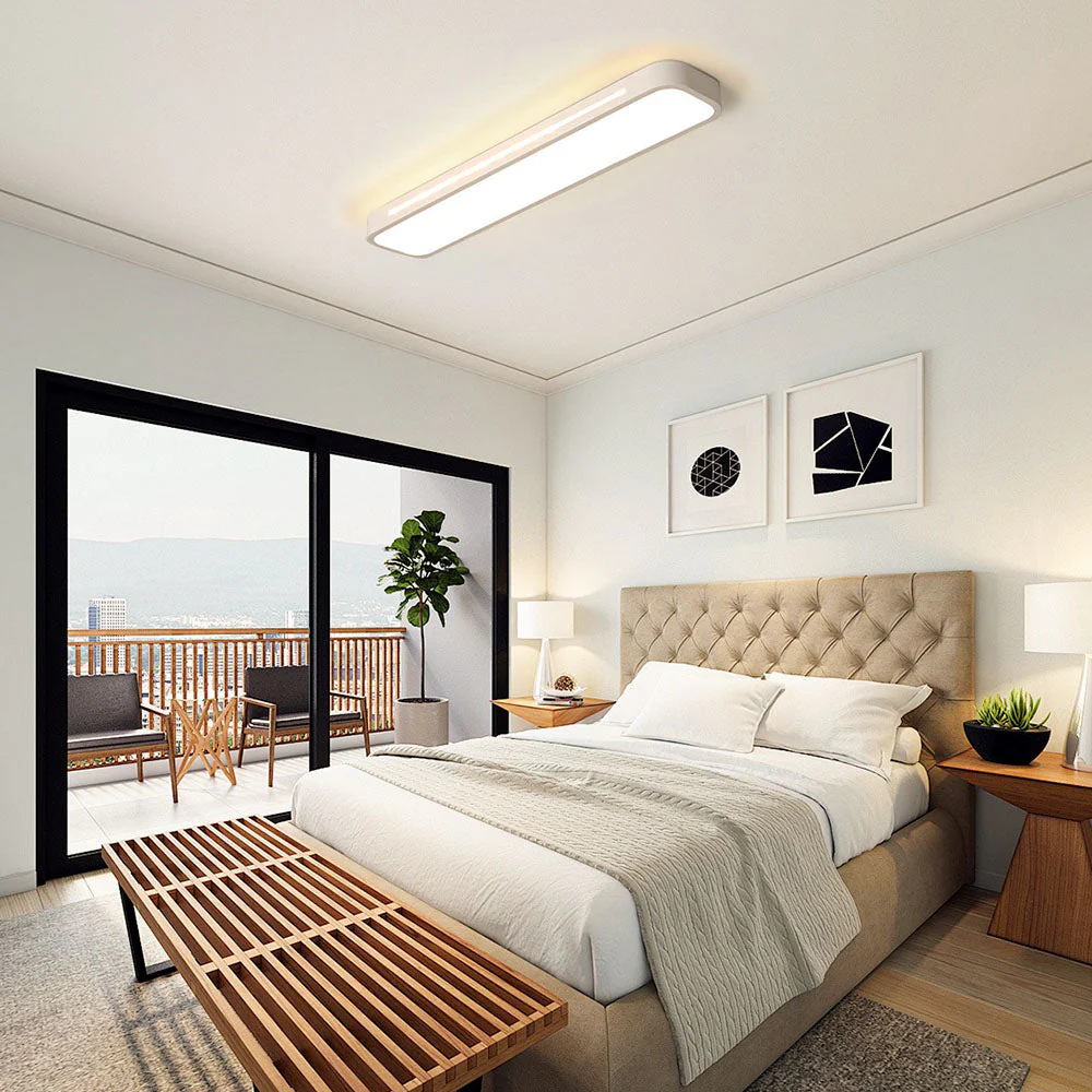 Moderne Nordische Minimalistische Lange LED-Deckenbeleuchtung 48cm