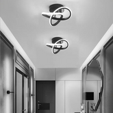 Kreativität Design Metall 25cm Schwarz LED Flur Deckenleuchten