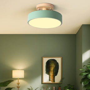 LED Deckenleuchte Dimmbar Hardware Und Holz 18cm