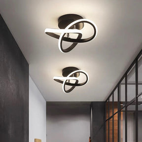 Kreativität Design Metall 25cm Schwarz LED Flur Deckenleuchten