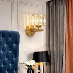 Wandleuchten für Wohnzimmer Kristall Quadrat 24cm