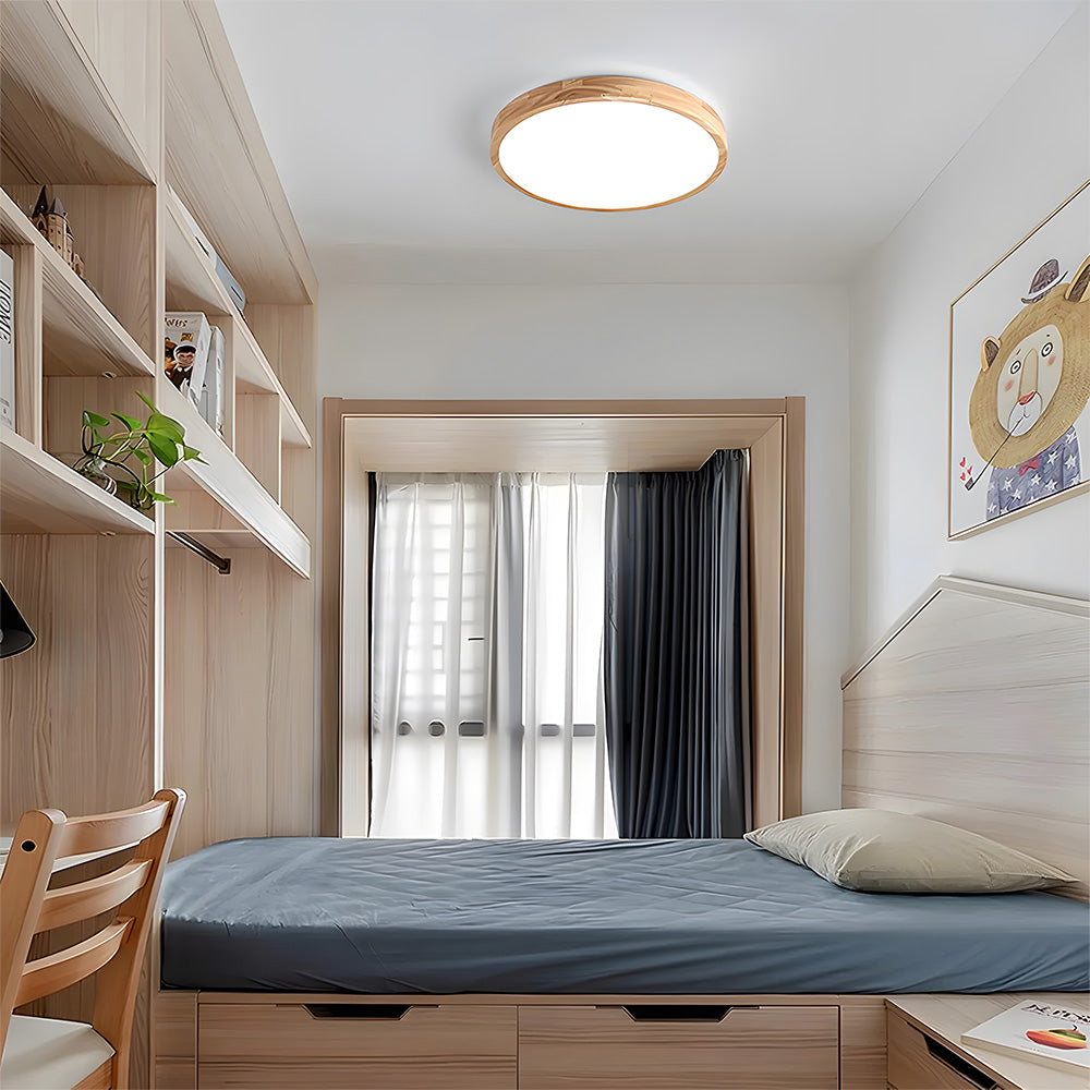 Deckenleuchte Holz Acryl LED Dimmbar 30/40/50/60cm