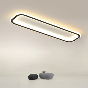 Rechteckige LED-Deckenleuchte 40cm Flur Dimmbar