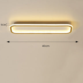 Rechteckige LED-Deckenleuchte 40cm Flur Dimmbar