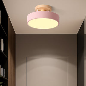 LED Deckenleuchte Dimmbar Hardware Und Holz 18cm