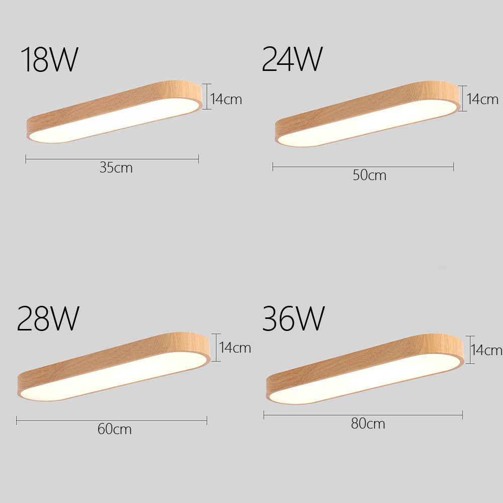 LED Deckenleuchte Acryl Eisen 30-120cm Dimmbar