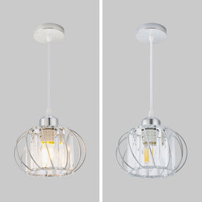 Pendelleuchte Eisen und Glas für Flur 16cm