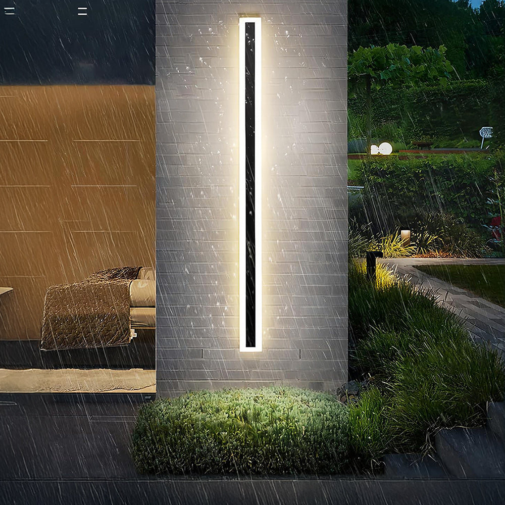 LED-Wandleuchten für den Außenbereich Schwarz IP65 Hardware & Acryl 80cm