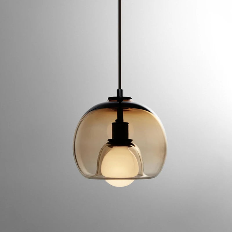 Pendelleuchte Glas Rund 25cm