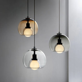 Pendelleuchte Glas Rund 25cm