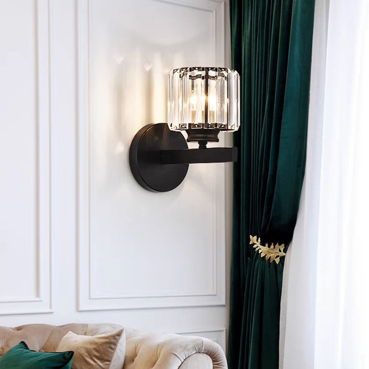 Wandleuchten für Flur Kristall Rund 24cm