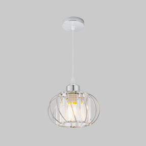 Pendelleuchte Eisen und Glas für Flur 16cm